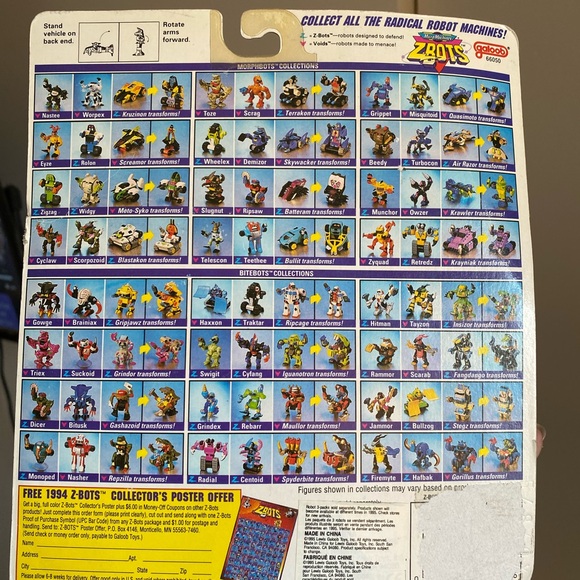 1994 Micro Machines Zbots new in package figures poseable robots - Picture 7 of 8